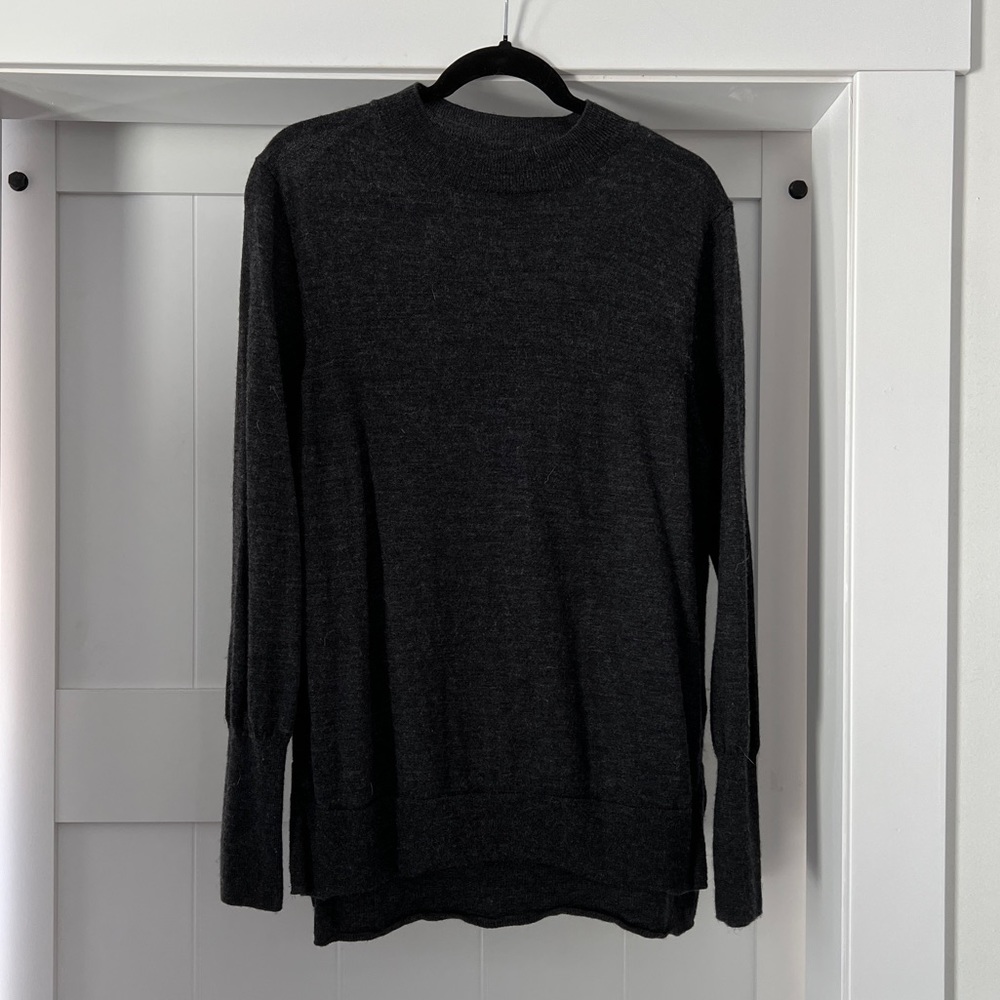 Badgley Mischka Womens mockneck merino wool sweater